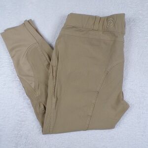 Dublin Knee Patch Breeches Tan Pants Women's Size 36 Two Button